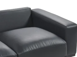 Sofa 2 personers SOVIK Kunstlæder Sort