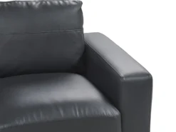 Sofa 2 personers SOVIK Kunstlæder Sort