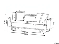 Sofa 3 personers SVANEK Grøn