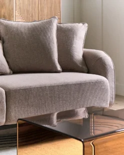 Sofa 3 personers SVANEK Lysebrun