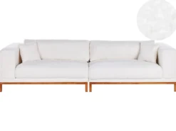 Sofa 4 personers VENG Boucle Cremehvid
