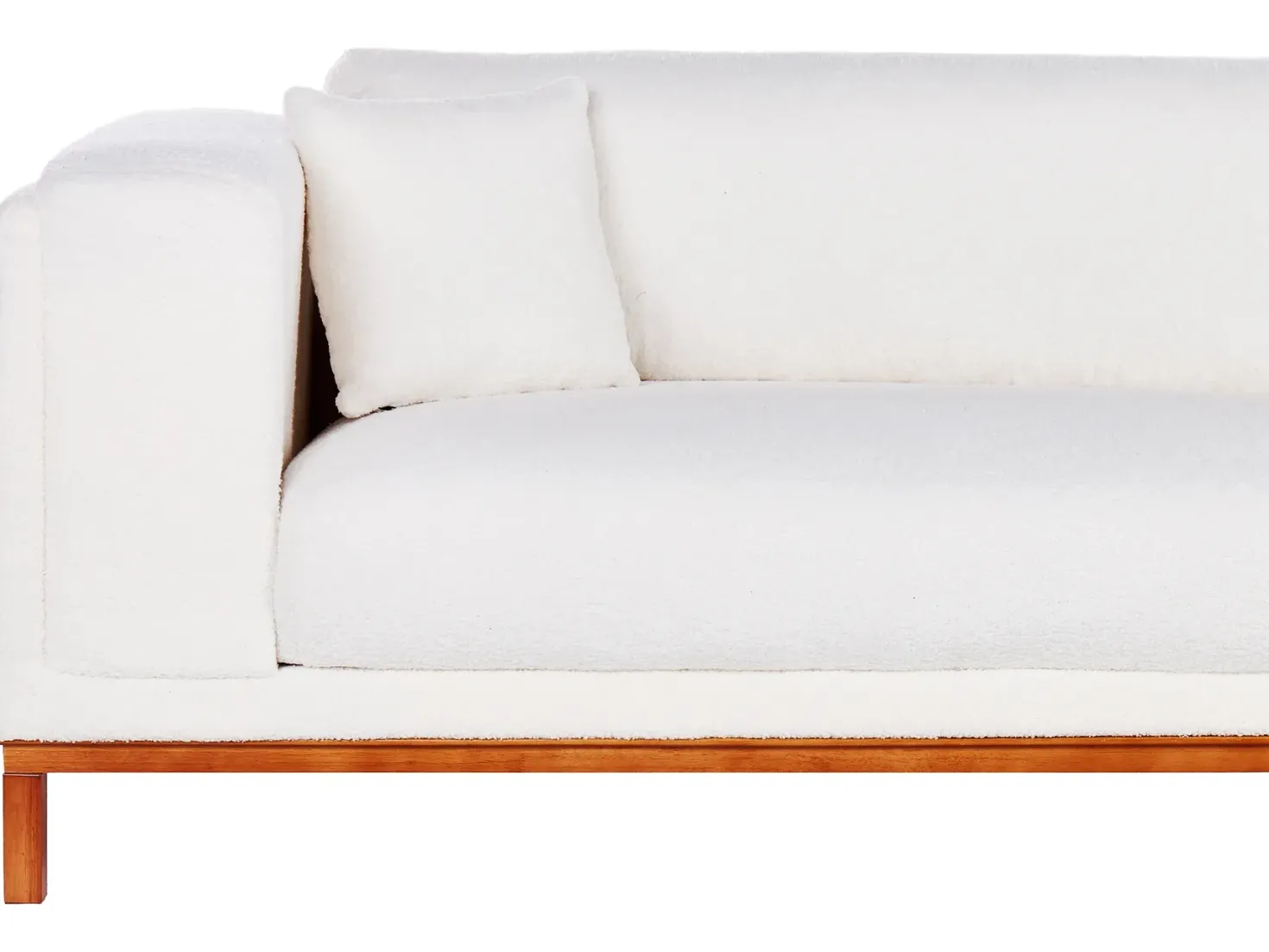 Sofa 4 personers VENG Boucle Cremehvid