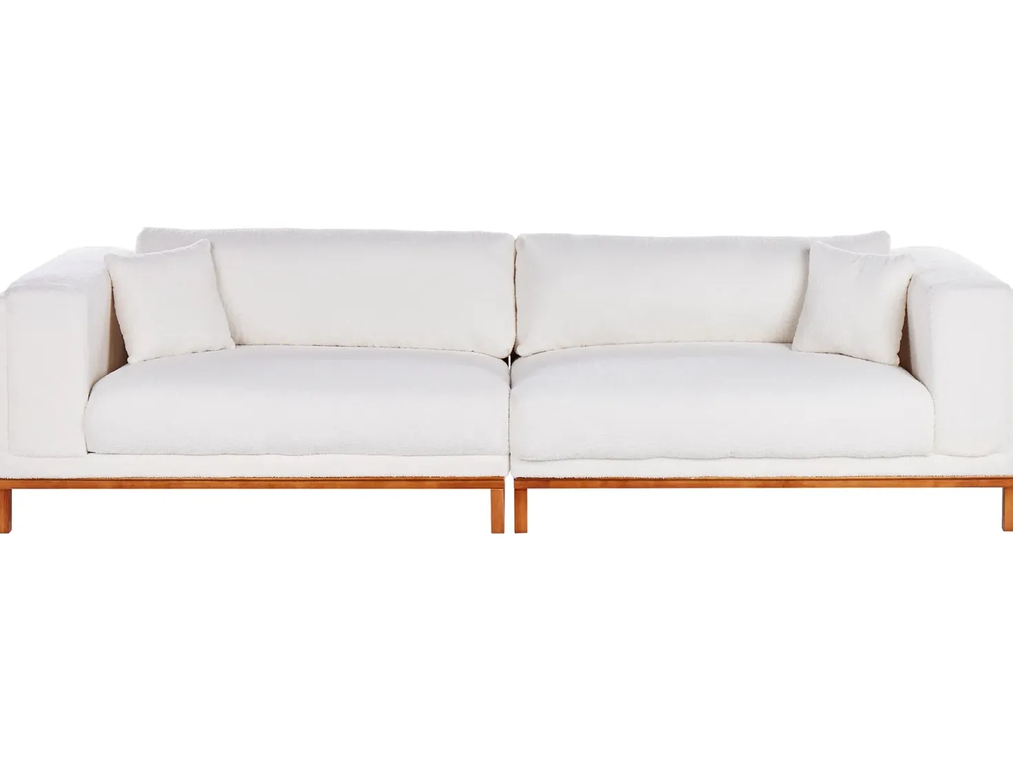 Sofa 4 personers VENG Boucle Cremehvid