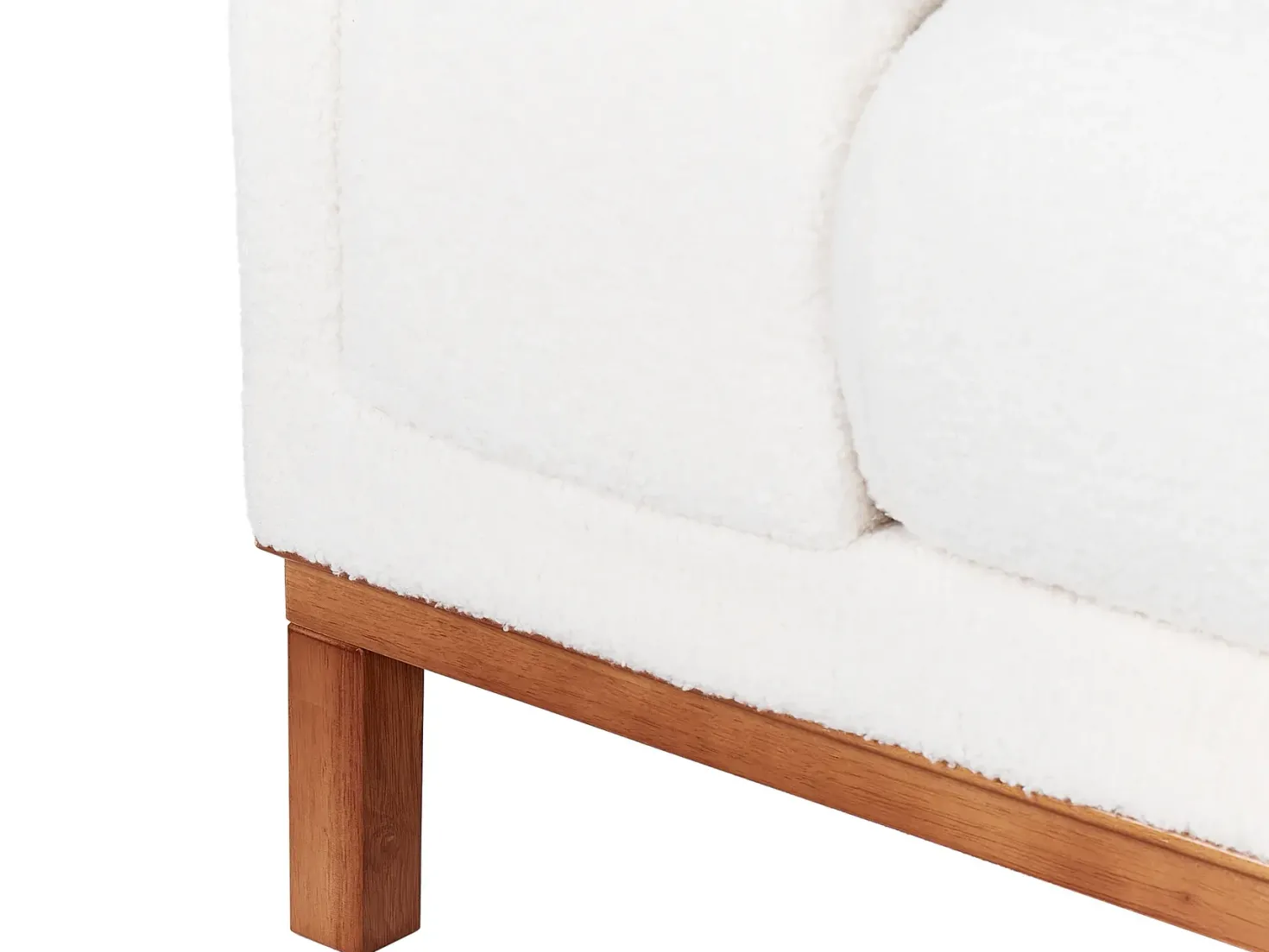 Sofa 4 personers VENG Boucle Cremehvid