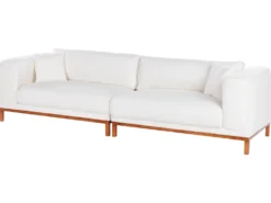 Sofa 4 personers VENG Boucle Cremehvid
