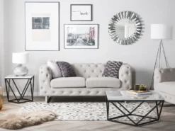 Sofa 2 personers VISSLAND Lys Beige