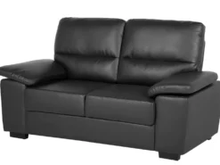Sofa 2 personers VOGAR Kunstlæder Sort