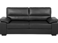 Sofa 3 personers VOGAR Kunstlæder Sort