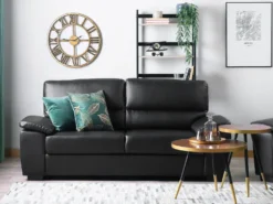 Sofa 3 personers VOGAR Kunstlæder Sort