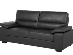 Sofa 3 personers VOGAR Kunstlæder Sort