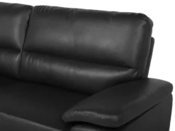 Sofa 3 personers VOGAR Kunstlæder Sort