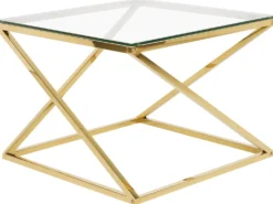 Sofabord BEVERLY Glas Guld