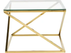 Sofabord BEVERLY Glas Guld