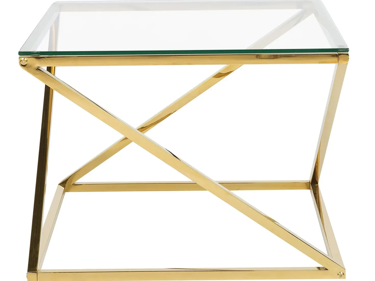 Sofabord BEVERLY Glas Guld