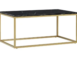 Sofabord DELANO Sort/guld