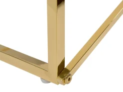 Sofabord EMPORIA Hærdet glas Hvid/guld