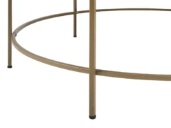 Sofabord FLORENCE Glas Sort/guld