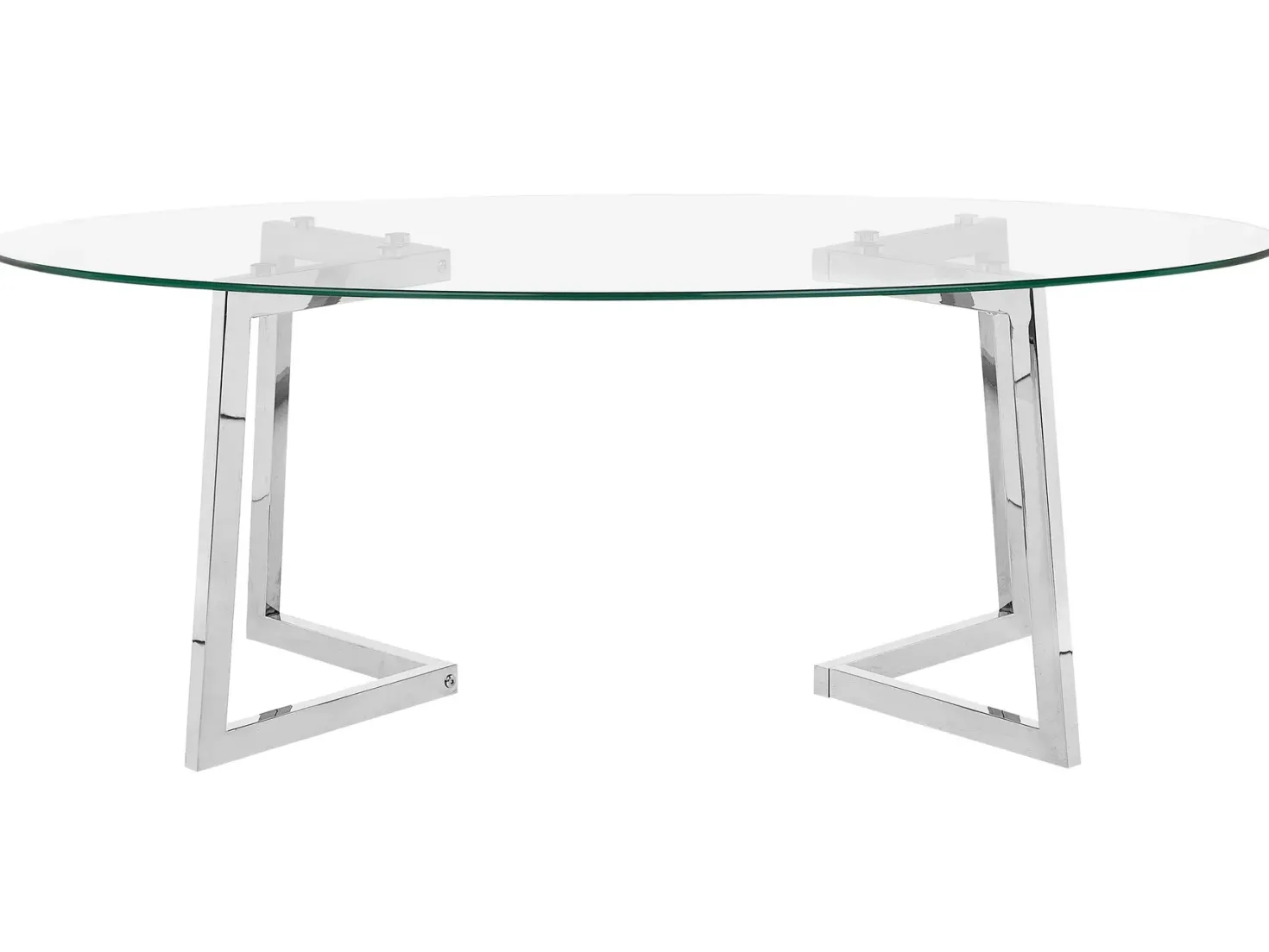 Sofabord FRESNO Glas Sølv