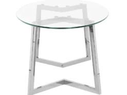 Sofabord FRESNO Glas Sølv