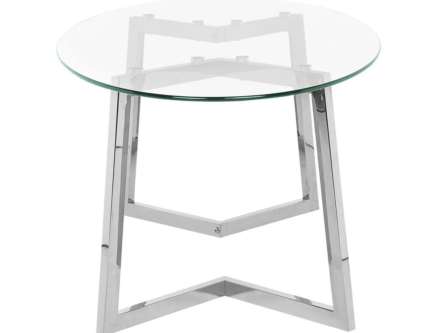 Sofabord FRESNO Glas Sølv