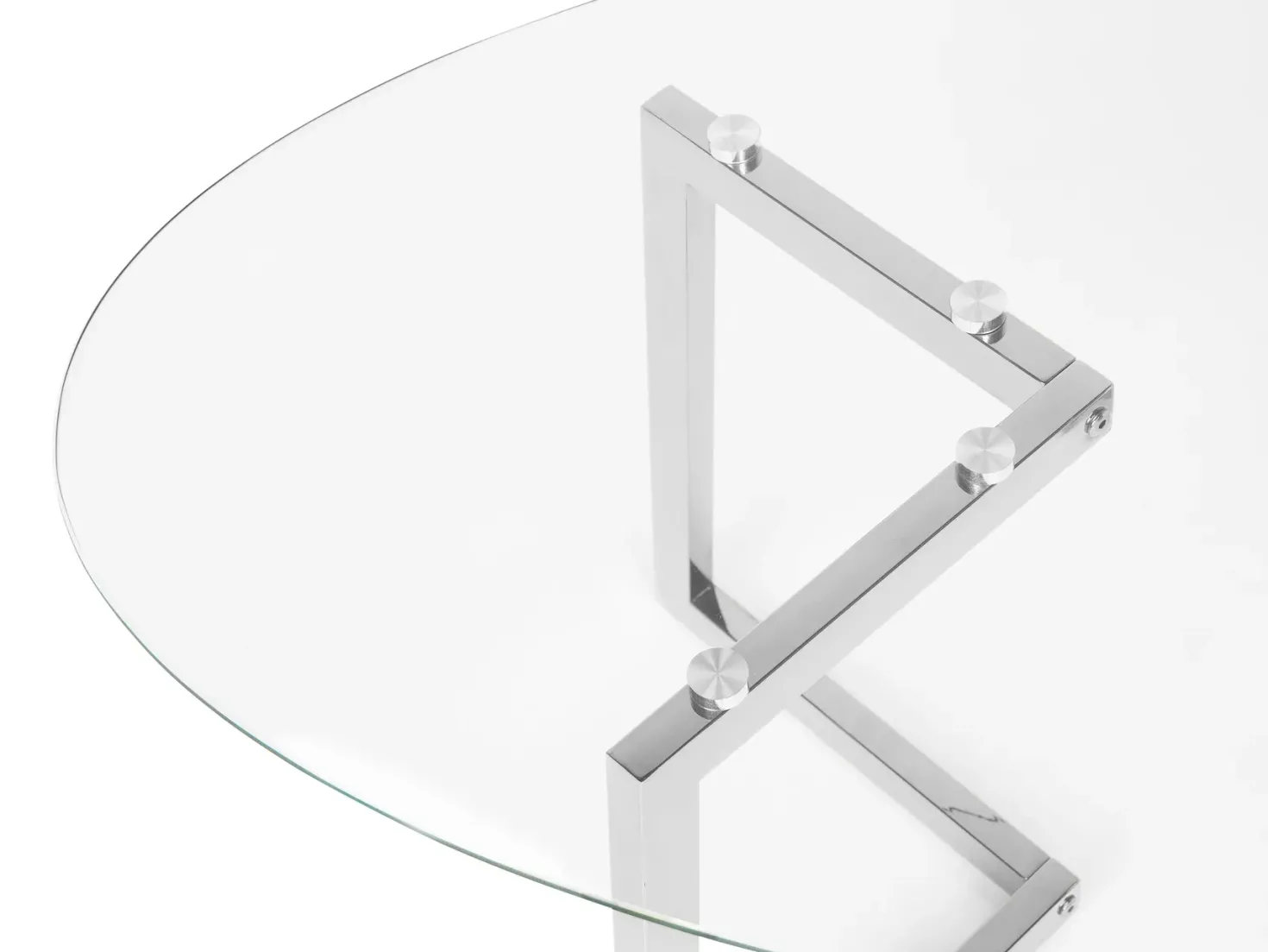 Sofabord FRESNO Glas Sølv