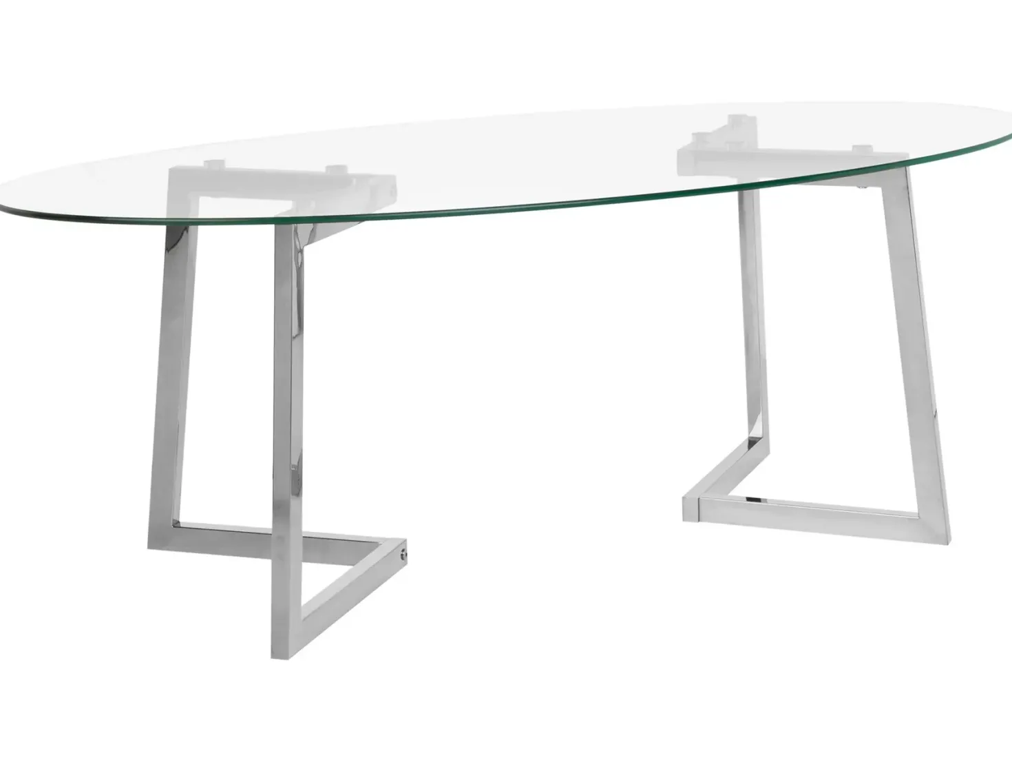Sofabord FRESNO Glas Sølv