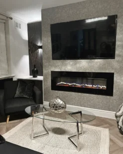 Sofabord FRESNO Glas Sølv
