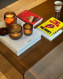 Sofabord KENDALL Hærdet glas Brun