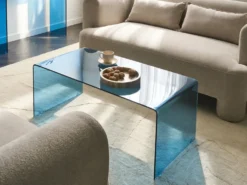 Sofabord KENDALL Hærdet glas Blå