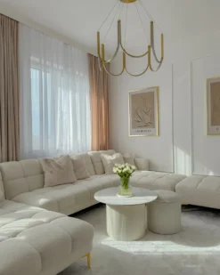 Sofabord LEONA Keramik Lys Beige