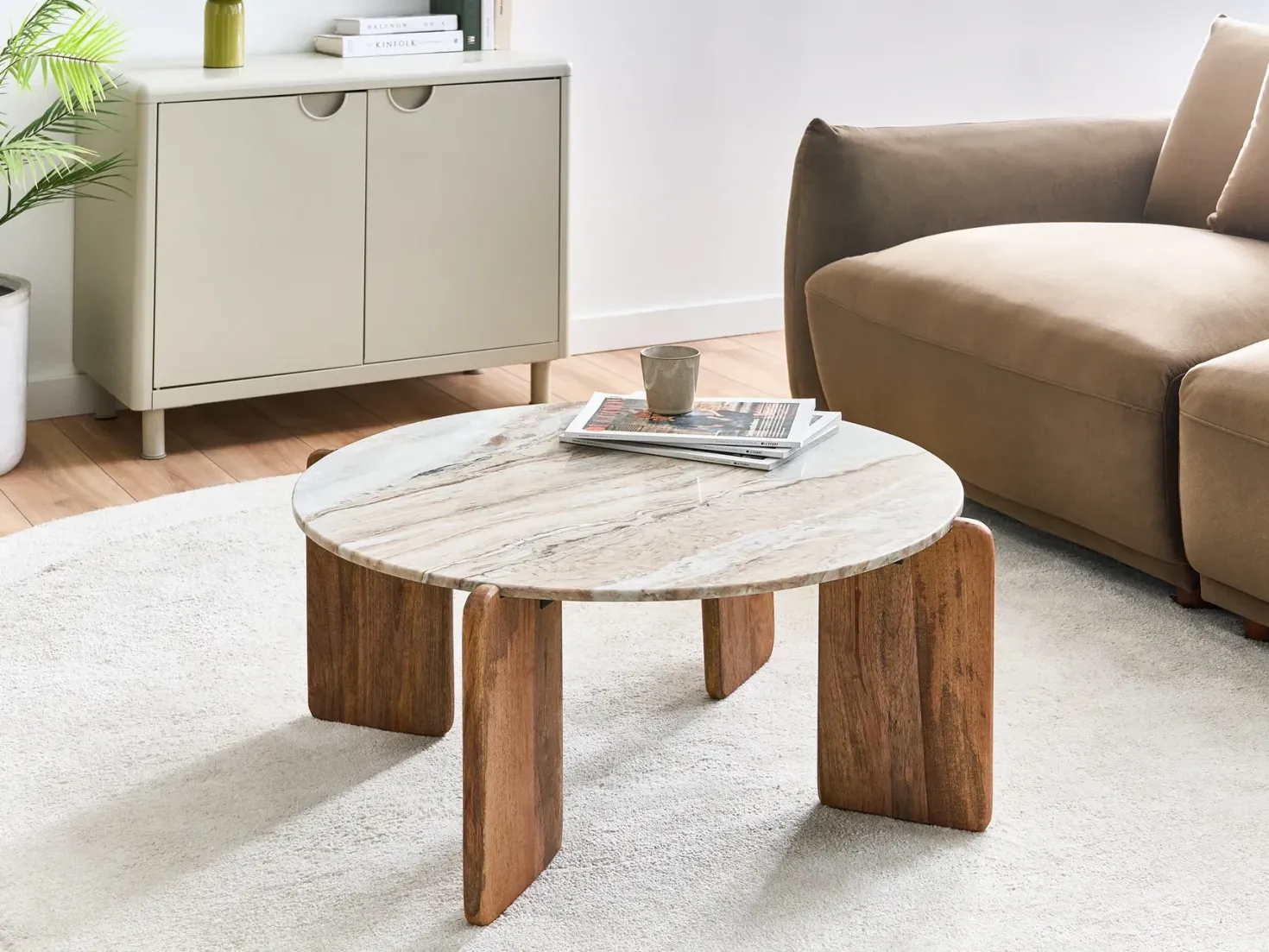 Sofabord LUNO Marmor Beige