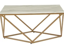 Sofabord MALIBU Marmor/guld