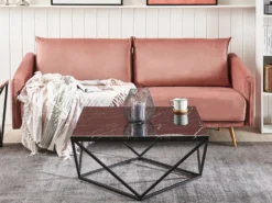 Sofabord MALIBU Sort marmor