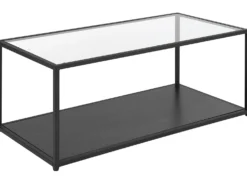 Sofabord MEDORA Glas Sort
