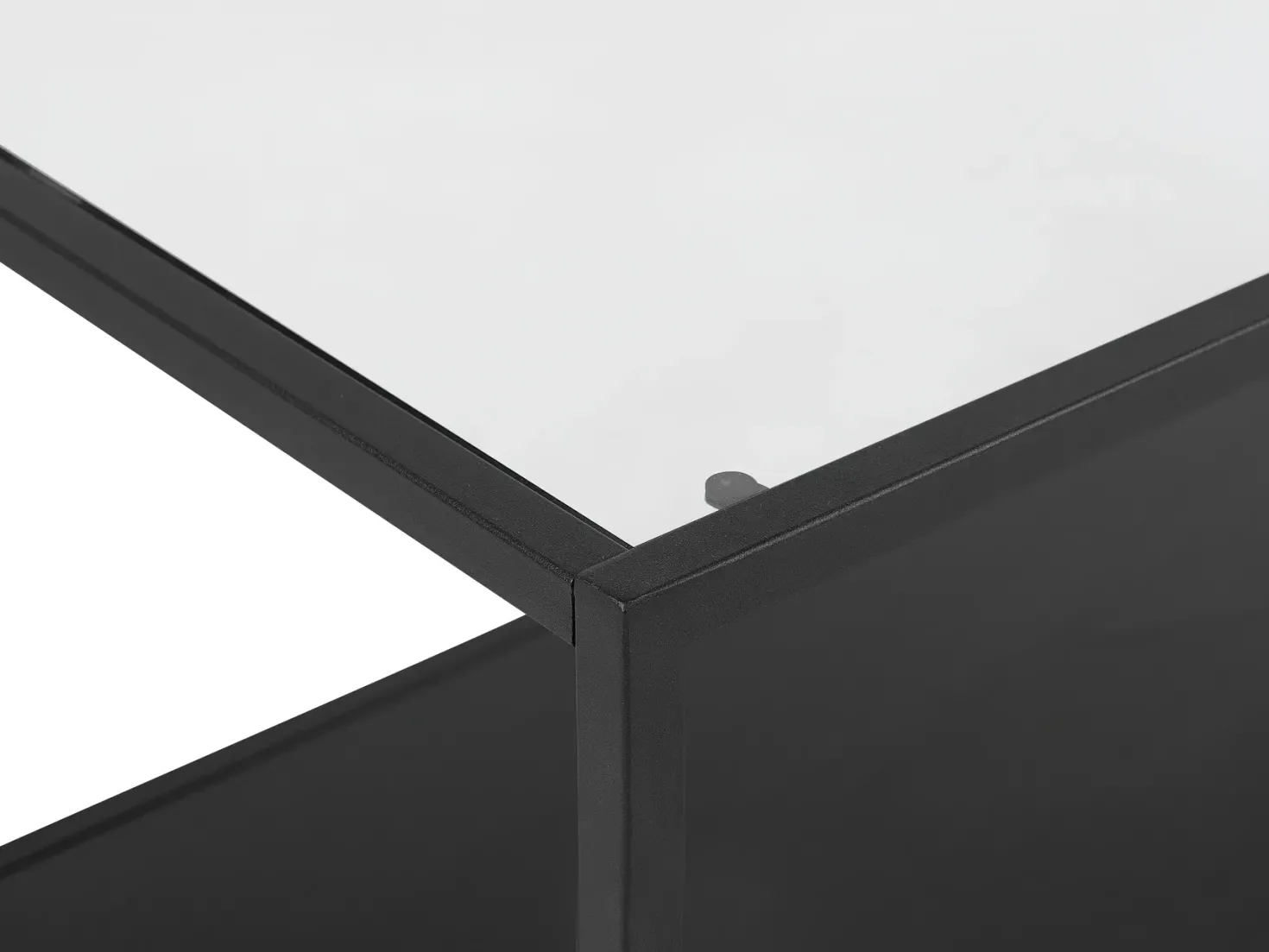 Sofabord MEDORA Glas Sort