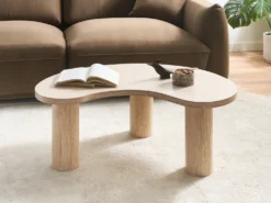 Sofabord NOMA 52 cm 89 cm Travertin Effekt Travertin Effekt