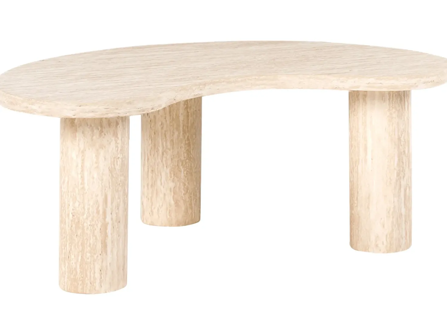 Sofabord NOMA 52 cm 89 cm Travertin Effekt Travertin Effekt