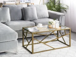 Sofabord ORLAND Glas Guld