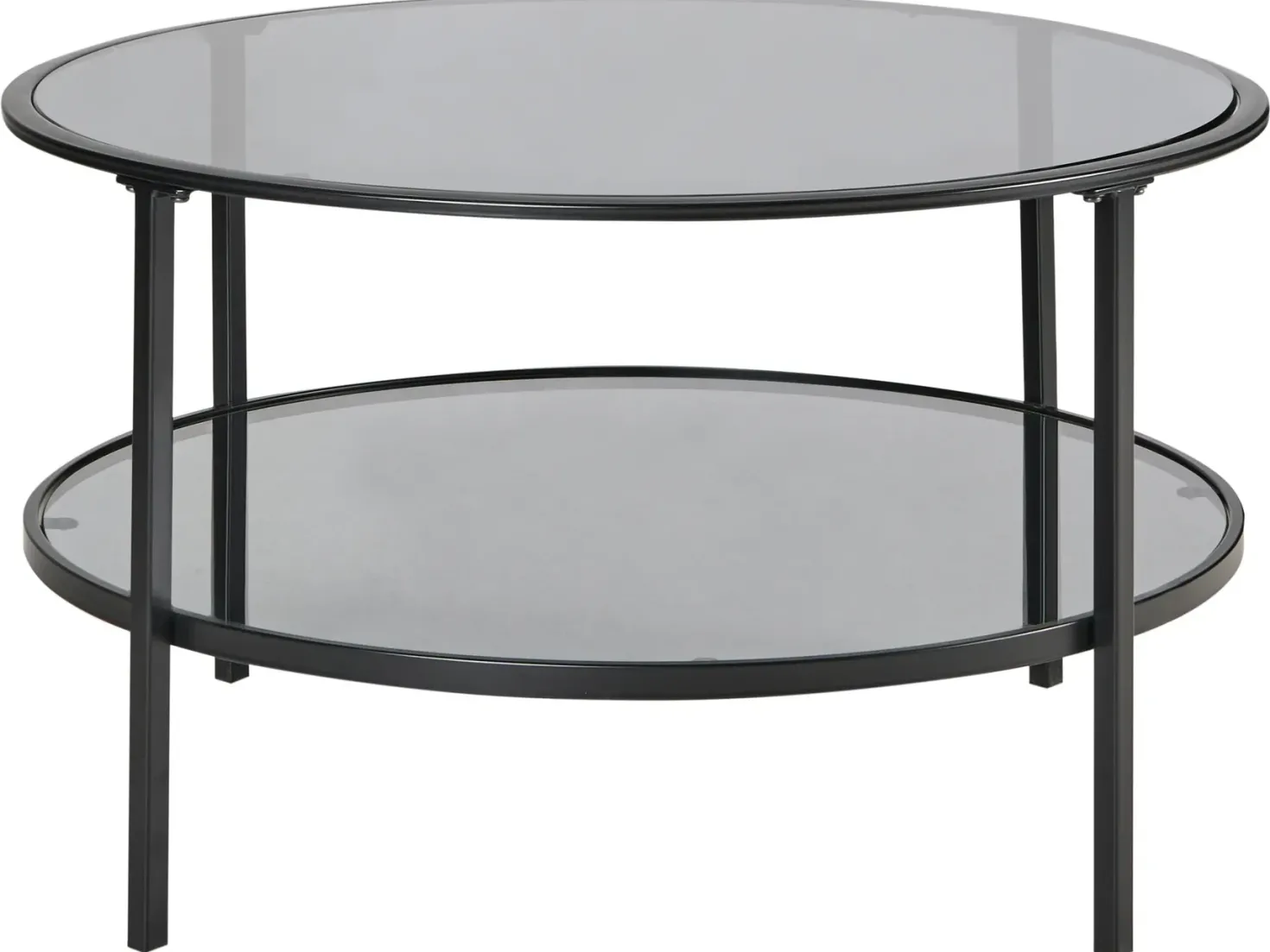 Sofabord TELLAKA Hærdet glas Sort