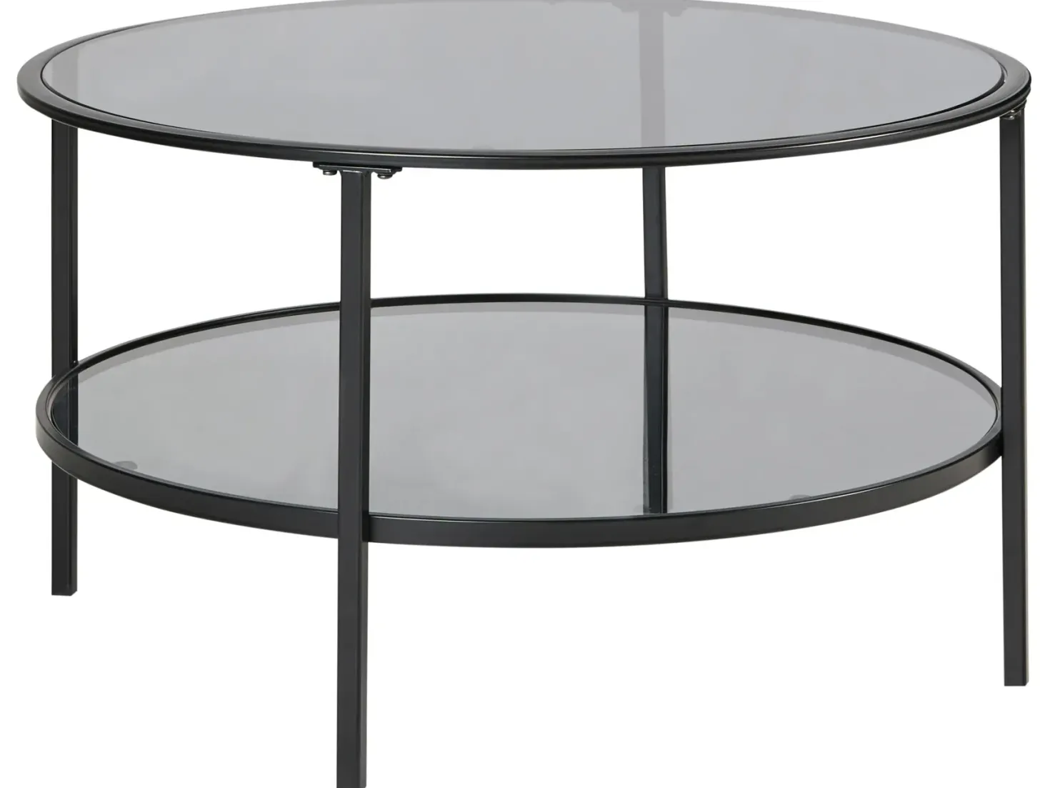 Sofabord TELLAKA Hærdet glas Sort