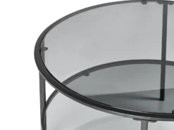Sofabord TELLAKA Hærdet glas Sort