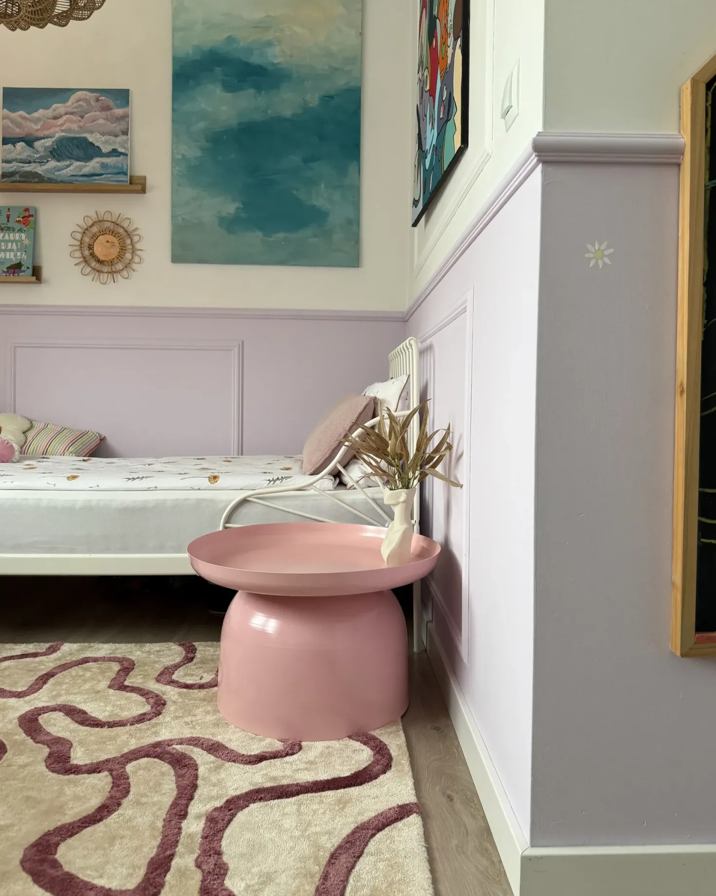 Sofabord TORRENS Metal Pastellrosa
