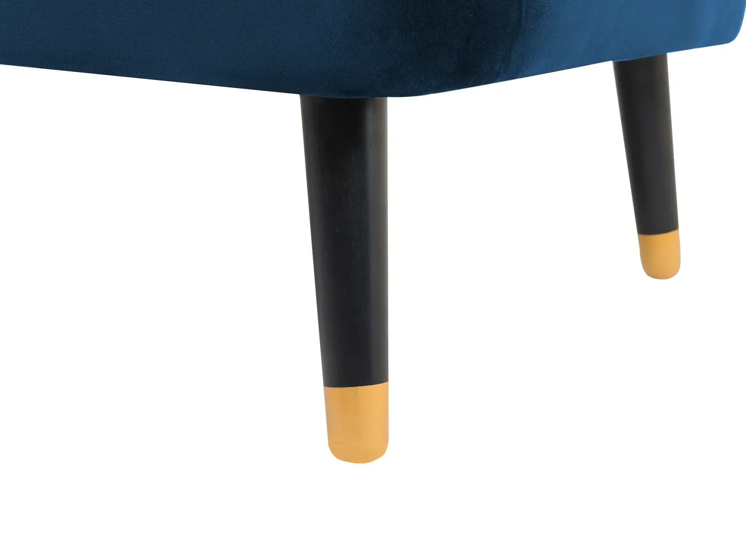 Sofa 3 personers ALSVAG Velour Navy Blå