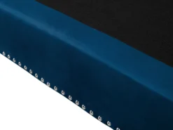 Sofa 3 personers AVALDSENES Velour Navy Blå