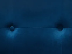 Sofa 3 personers AVALDSENES Velour Navy Blå