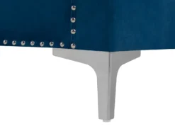 Sofa 3 personers AVALDSENES Velour Navy Blå