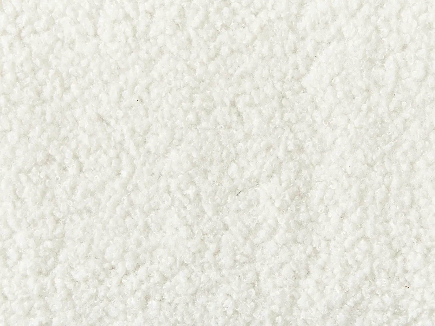 Sofa 3 personers AVESTA Boucle Hvid med fodskammel