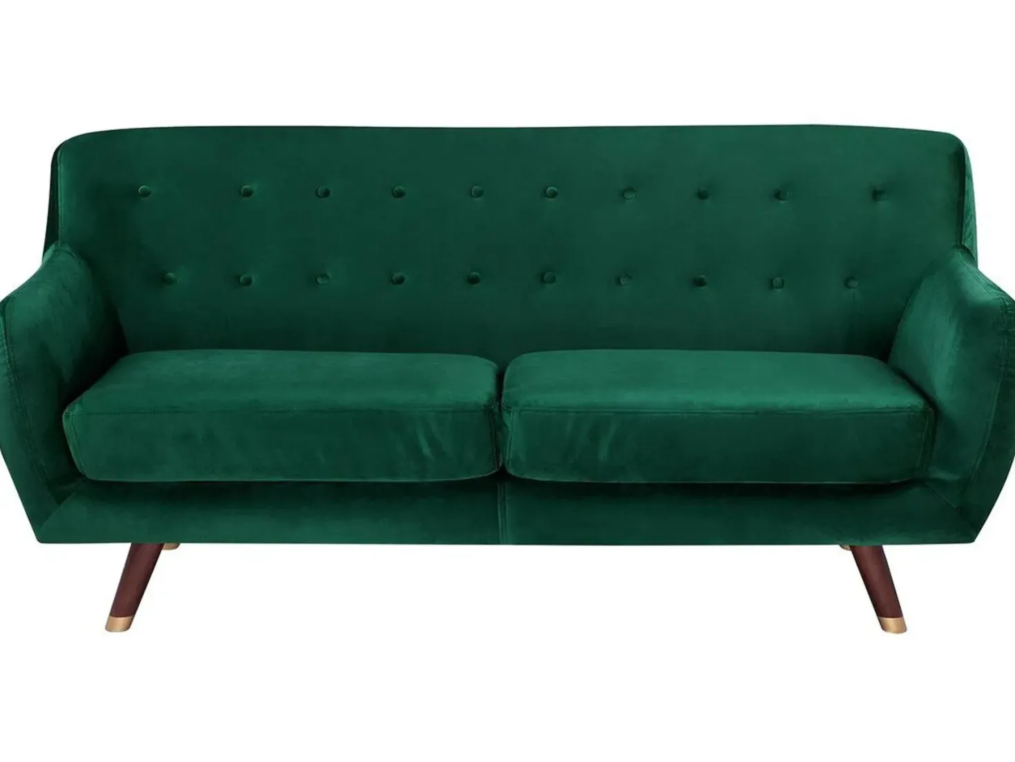 Sofa 3 personers BODO Velour Smaragdgrøn