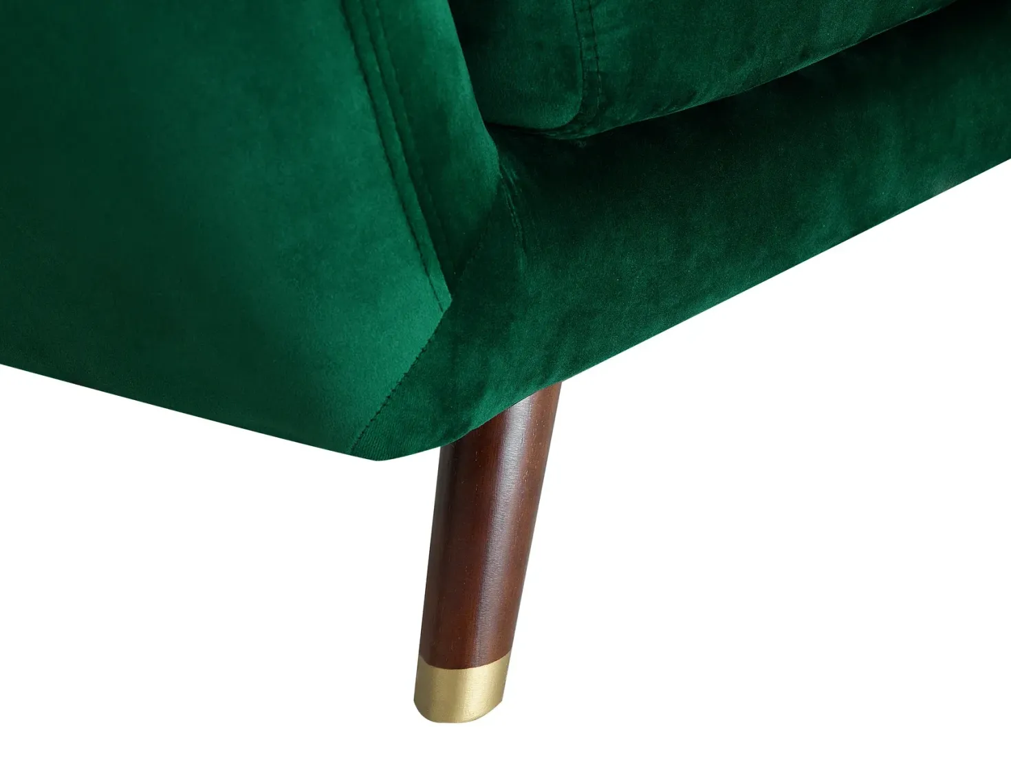 Sofa 3 personers BODO Velour Smaragdgrøn