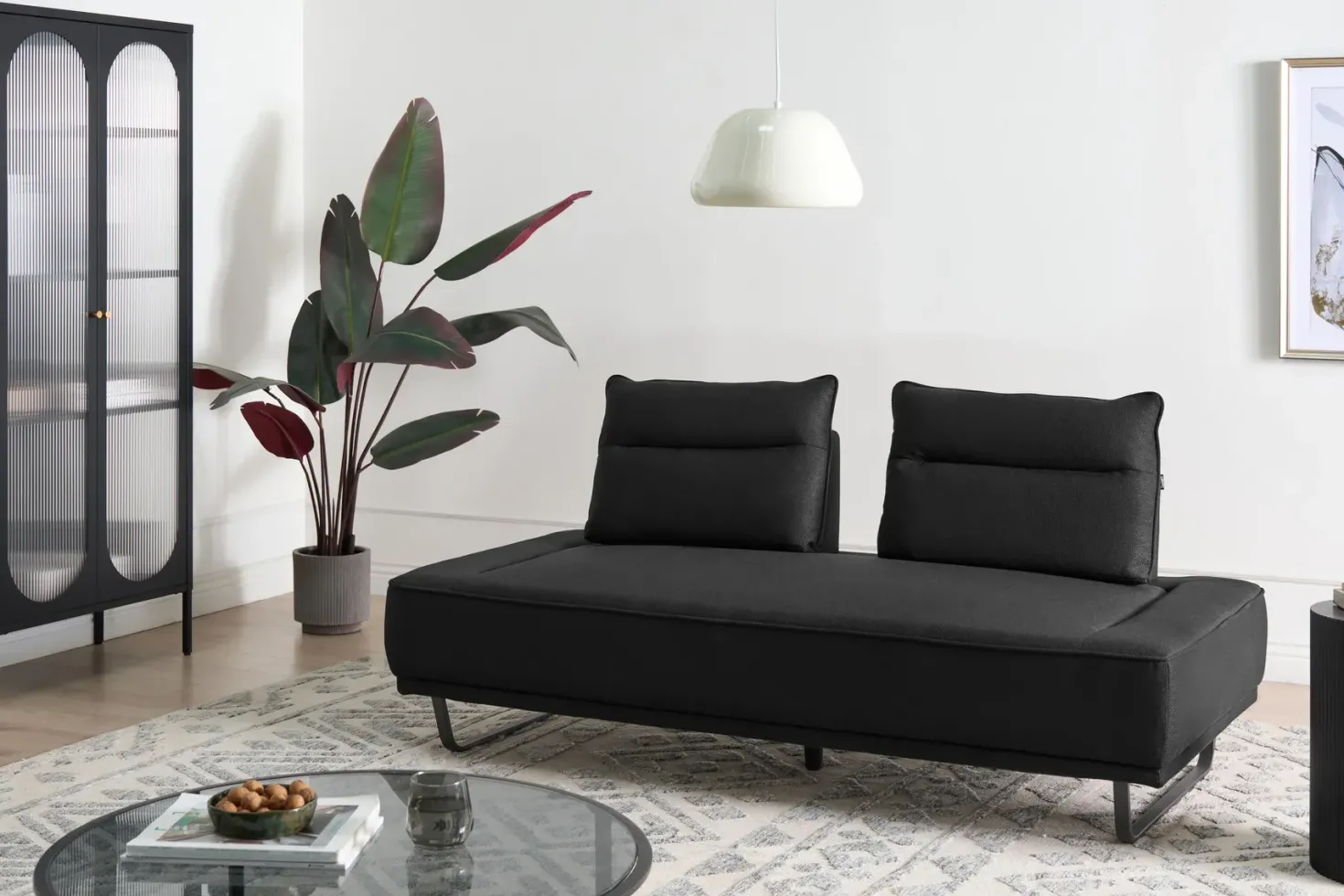 Sofa 3 personers FAXEN Sort